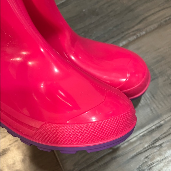 Girls’ Hot Pink Rain Boots - Picture 6 of 7